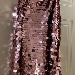 A New Day Short Sequin Dress With Adustable Straps  Size Small